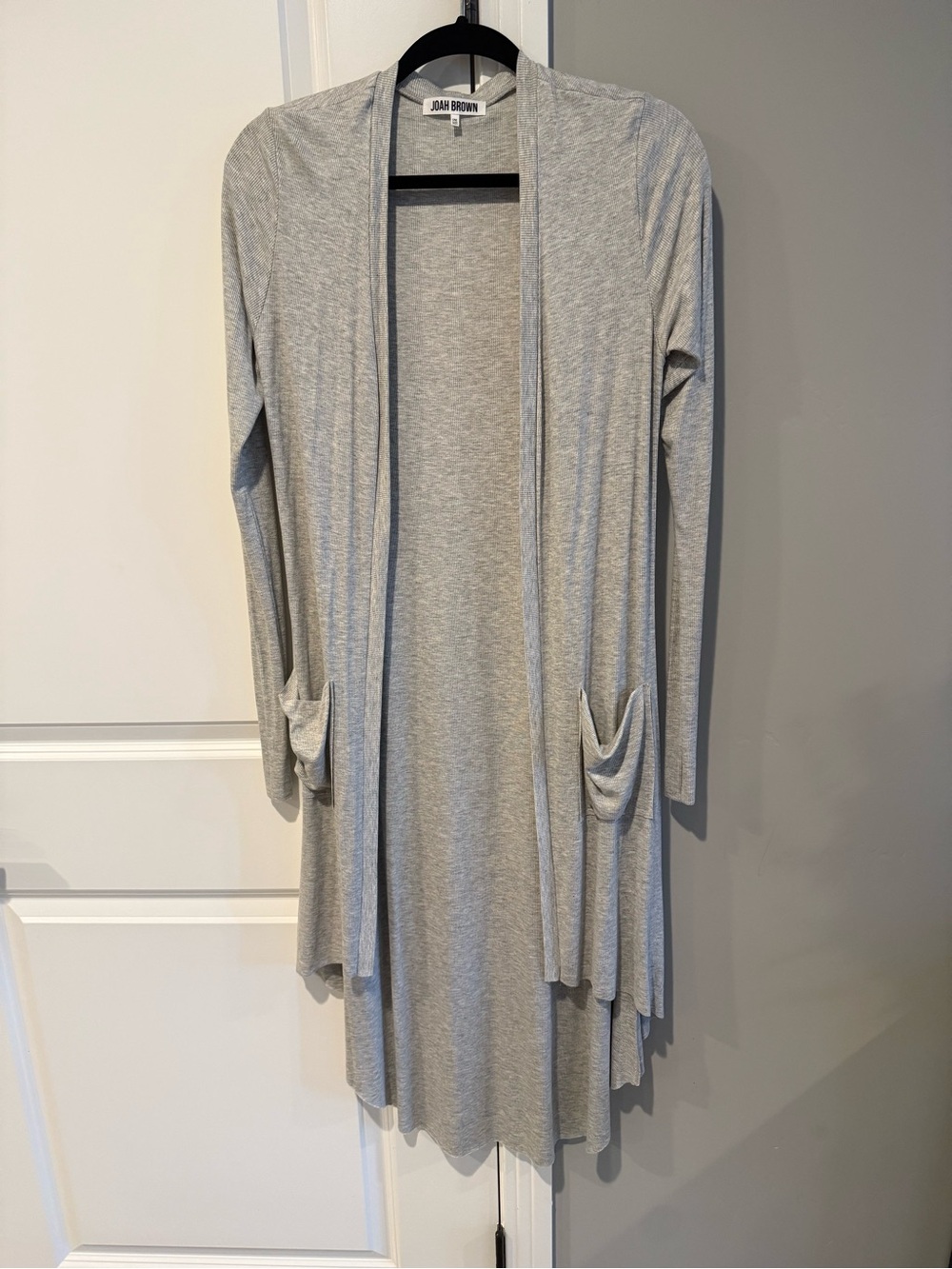Joah Brown Soleil Lightweight Open-Front Gray duster, new without tags, (osfa)